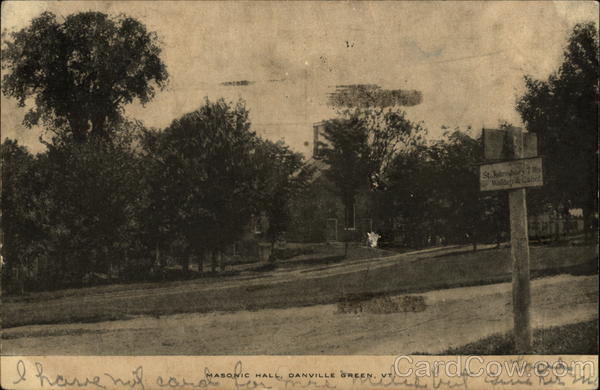 Masonic Hall, Danville Green Vermont