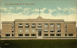 Northwestern High School Detroit, MI Postcard Postcard