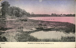 Scene at Three Mile Harbor Postcard