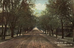 Carlisle Street Gettysburg, PA Postcard Postcard