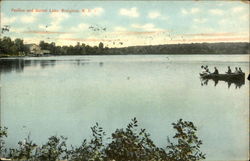 Pavilion and Sunset Lake Postcard