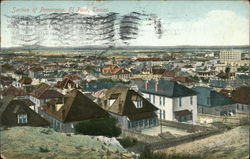 Panoramic View of Town El Paso, TX Postcard Postcard