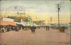Quiet Day on Boardwalk Postcard