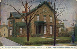 Milburn Residence, Delaware Avenue Buffalo, NY Postcard Postcard