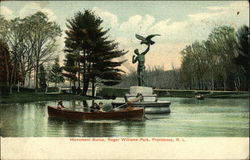 Monument Statue, Roger Williams Park Postcard