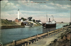 Canal Sturgeon Bay, WI Postcard Postcard