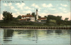 U.S. Light House Kenosha, WI Postcard Postcard