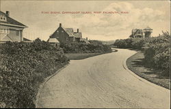 Road Scene, Chapaquoit Island Postcard