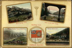 Greetings from Canadian Rockies Canada Misc. Canada Postcard Postcard