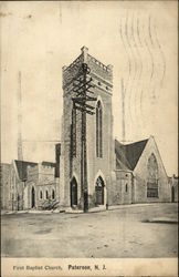 First Baptist Church paterson, NJ Postcard Postcard