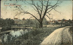 Mormon Temple in Distance Kirtland, OH Postcard Postcard