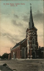 St Peters Roman Catholic Church Quincy, IL Postcard Postcard