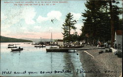 Regatta Lake St. Joseph, PQ Canada Quebec Postcard Postcard