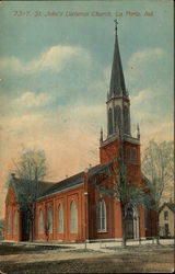 St. John's Lutheran Church La Porte, IN Postcard Postcard