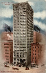Majestic Building Chicago, IL Postcard Postcard