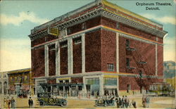 Street View of Orpheum Theatre Postcard