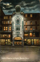 Keith's Theatre at Night Postcard