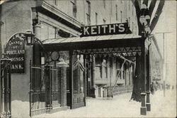 Keith's New Theatre - Congress Street Entrance to Subway Postcard
