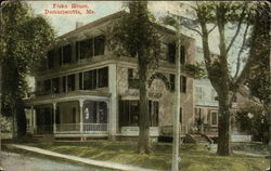 Fiske House Damariscotta, ME Postcard Postcard