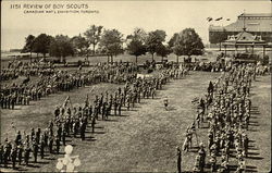 Review of Boy Scouts, Canadian Nat'l Exhibition, Toronto Ontario Canada Postcard Postcard