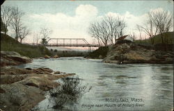 Bridge near Mouth of Millers River Postcard