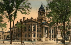 Essex County Court House Lawrence, MA Postcard Postcard