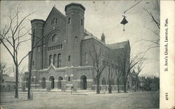 St. Anne's Church Lawrence, MA Postcard Postcard