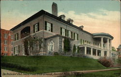 The Pentucket Club, South Front from grounds Postcard