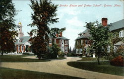 Brooks House and Groton School Postcard