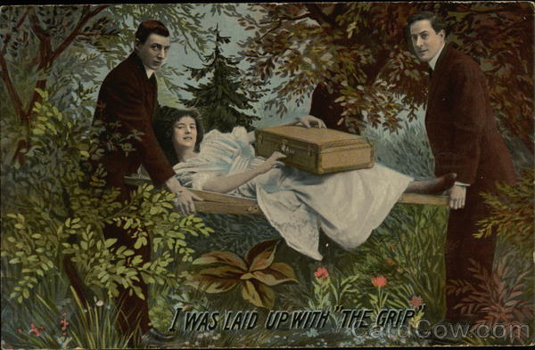 I Was Laid Up With the Grip Comic, Funny