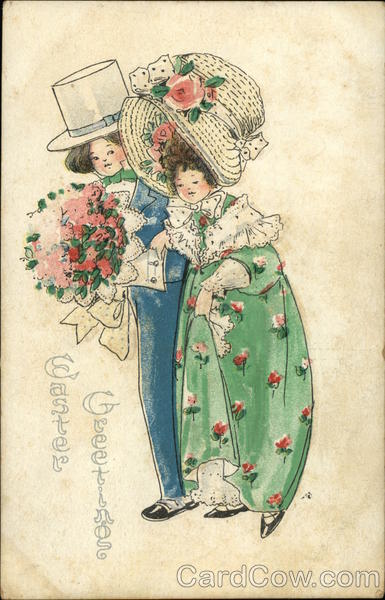 Easter Greeting With Children