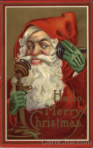 Hello, Merry Christmas Santa Claus