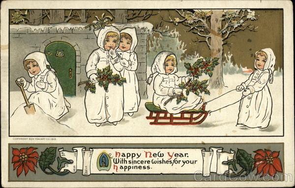 Happy New Year With Sincere Wishes for Your Happiness