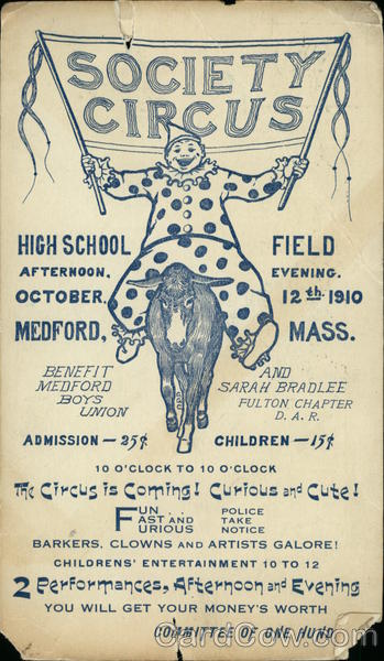 Society Circus, Medford, Mass Massachusetts