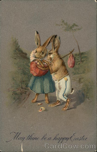 May Thine be a Happy Easter With Bunnies