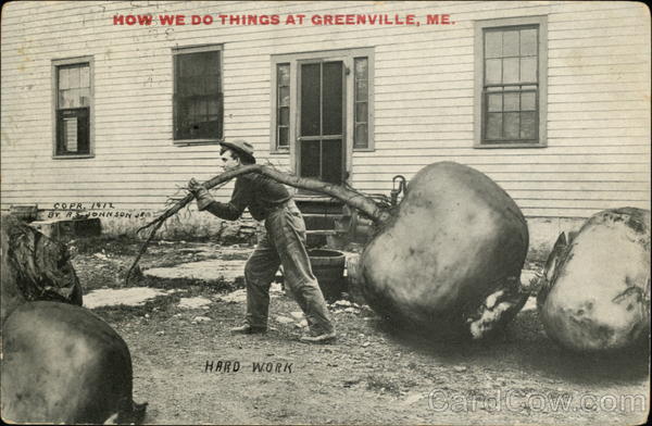 How we do Things at Greenville, Me Exaggeration