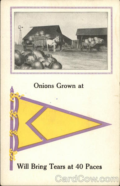 Onions Grown at .... Will Bring Tears at 40 Paces Exaggeration