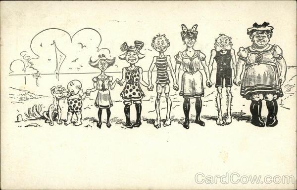 The Whole Dam Family on the Beach The Whole Family