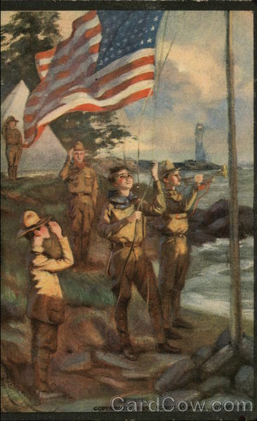 Flag Salute Boy Scouts