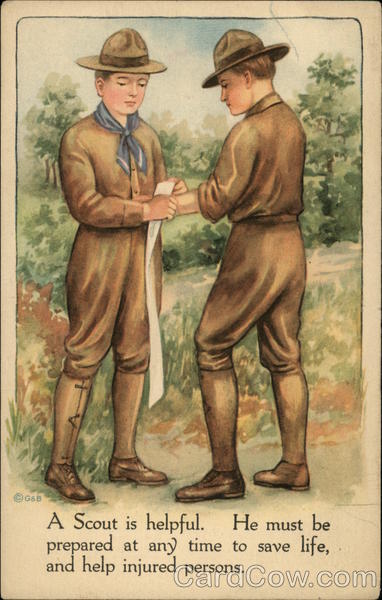 A Scout is Helpful. He Must be Prepared at Any Time to Save Life, and Help Injured Persons