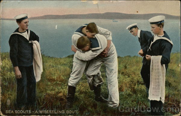 Sea Scouts - A Wrestling Bout Boy Scouts