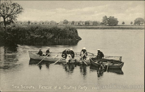 Sea Scouts, rescue of a boating party (1151) Boy Scouts