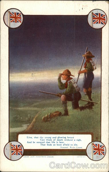 Two Scouts on Mountain Boy Scouts