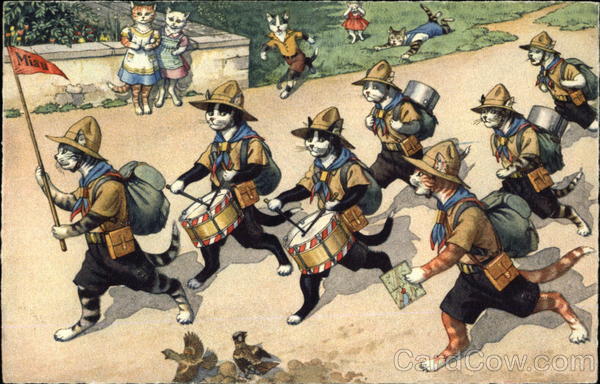 Mainzer Cats in Boy Scout Parade Boy Scouts