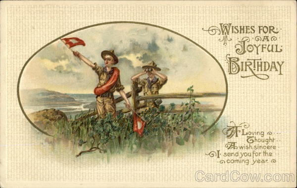 Wishes for a Joyful Birthday, A Loving Though A Wish Sincere I Send you for the Coming Year