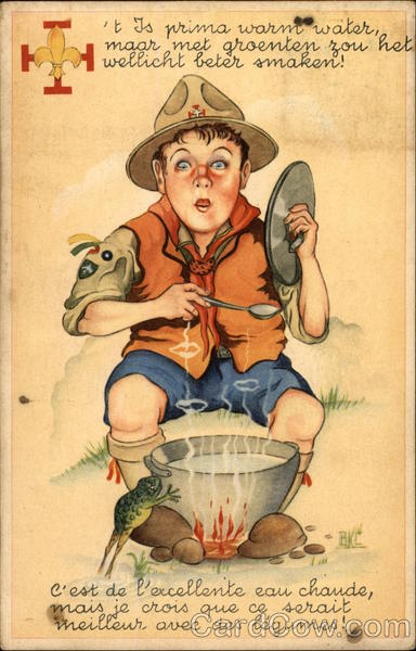 French Scout Comic Boy Scouts