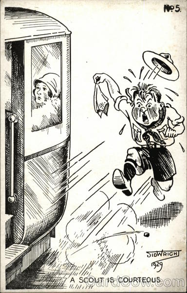 A Scout is Courteous Sid Wright Boy Scouts