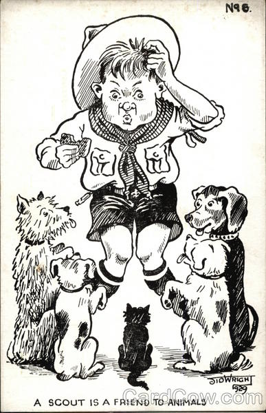 A Scout is a Friend to Animals Sid Wright Boy Scouts