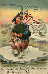 Popular Gargles, Scotch Cold Postcard