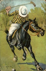 Polo Player Postcard